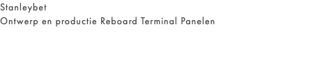 Stanleybet Ontwerp en productie Reboard Terminal Panelen