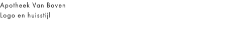Apotheek Van Boven Logo en huisstijl